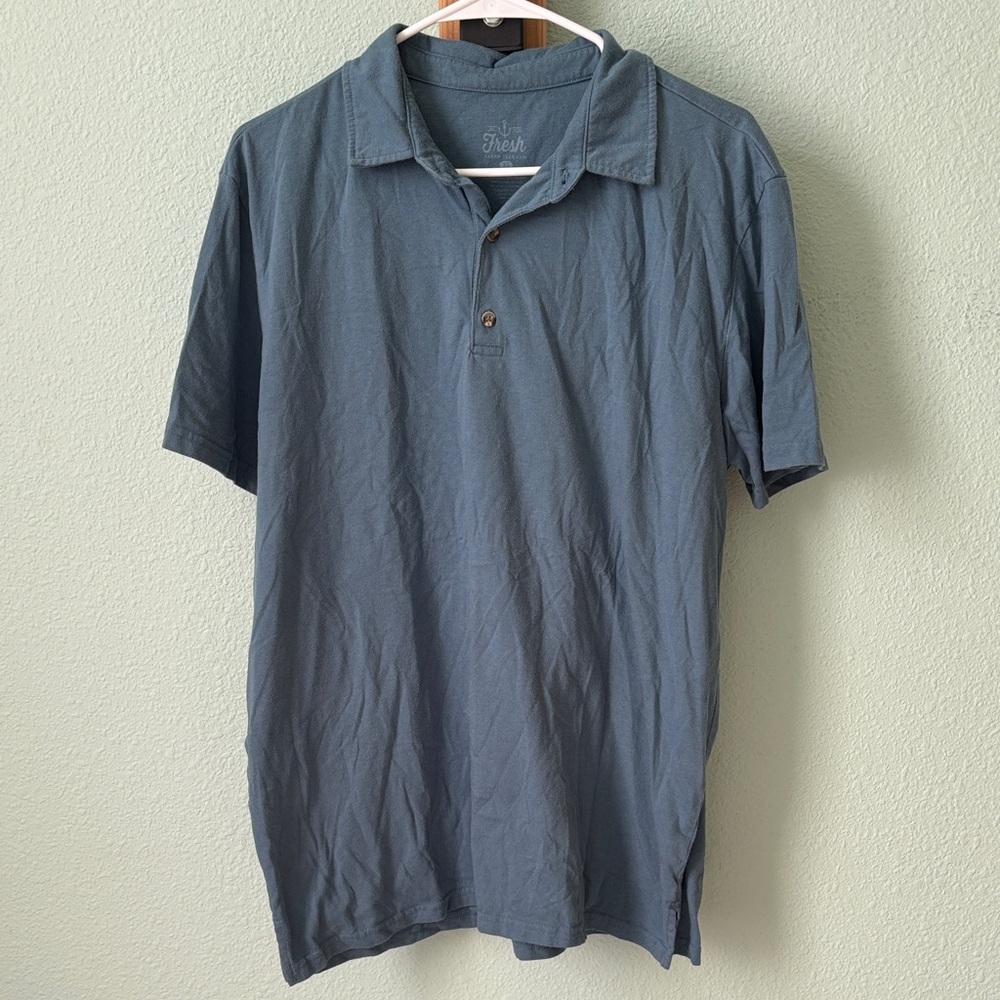 Fresh Slate Blue Polo Shirt
Made to fit taller men